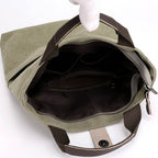 Bolsa Masculina BP 230 Tiracolo em Lona e Couro. Crossbody Casual BAGYPACK