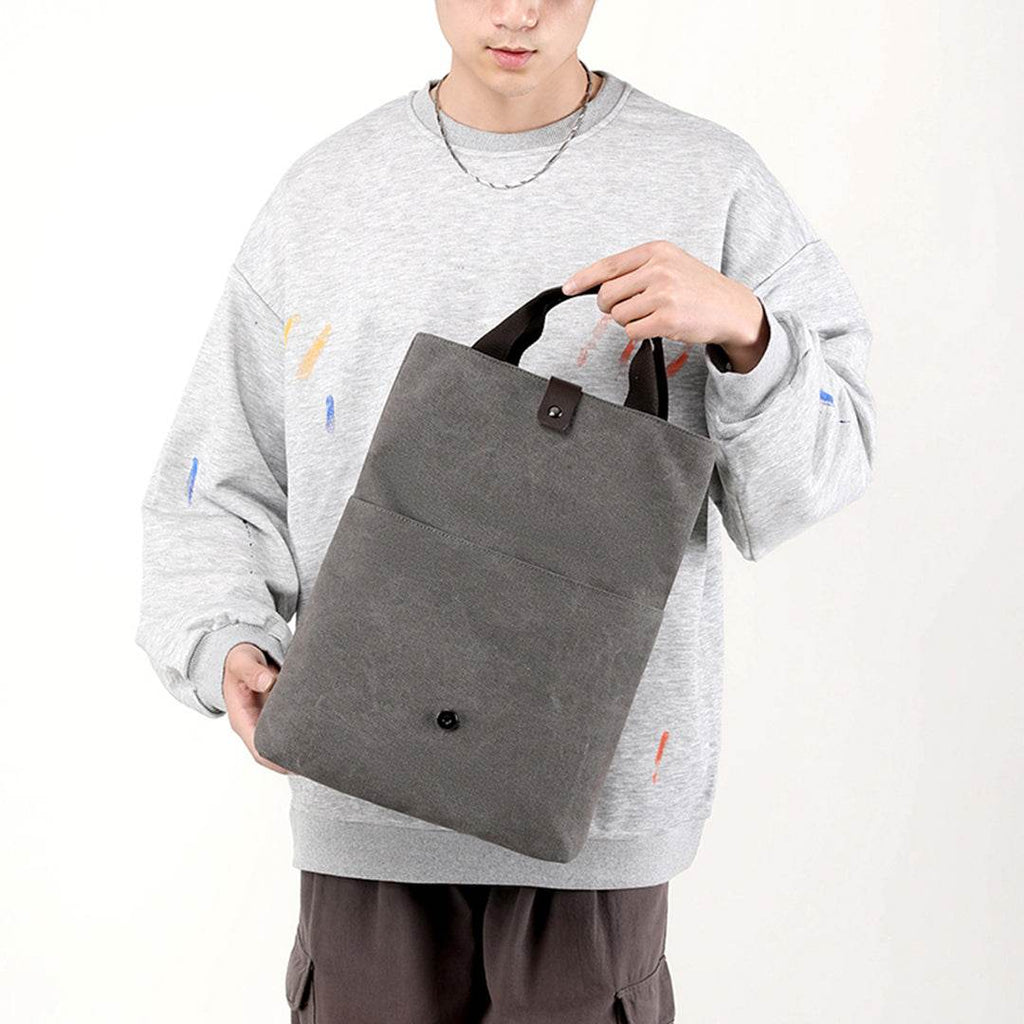 Bolsa Masculina BP 230 Tiracolo em Lona e Couro. Crossbody Casual BAGYPACK