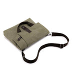 Bolsa Masculina BP 230 Tiracolo em Lona e Couro. Crossbody Casual BAGYPACK
