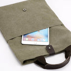 Bolsa Masculina BP 230 Tiracolo em Lona e Couro. Crossbody Casual BAGYPACK