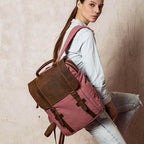 Mochila BP 113 Notebook 15.6" em Lona e Couro BAGYPACK