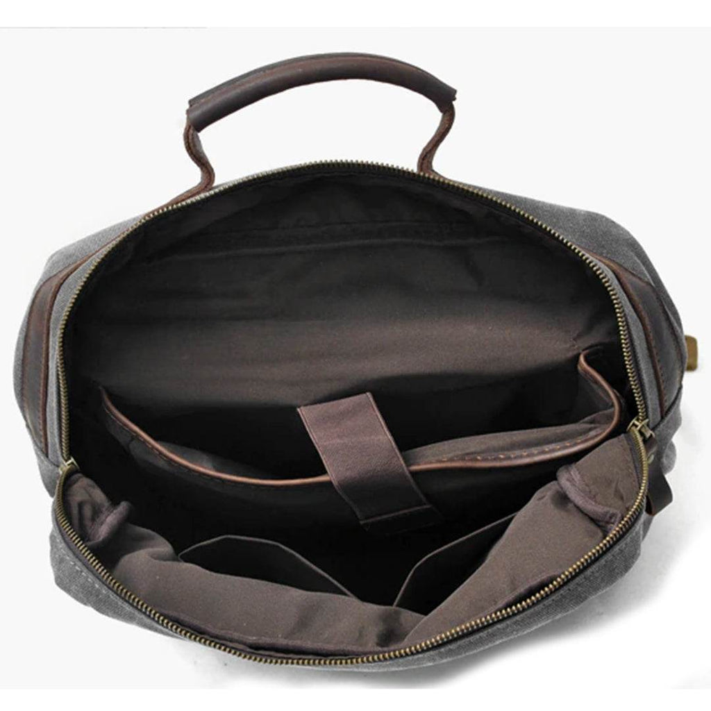 Mochila BP 113 Notebook 15.6" em Lona e Couro BAGYPACK