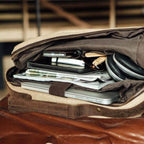 Mochila BP 113 Notebook 15.6" em Lona e Couro BAGYPACK