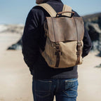 Mochila BP 113 Notebook 15.6" em Lona e Couro BAGYPACK