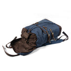 Mochila Notebook BP 114 15.6" em Lona e Couro. Casual-Chique BAGYPACK