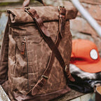Mochila BP 115 Notebook 15.6" Roll-Top em Lona Couro BAGYPACK