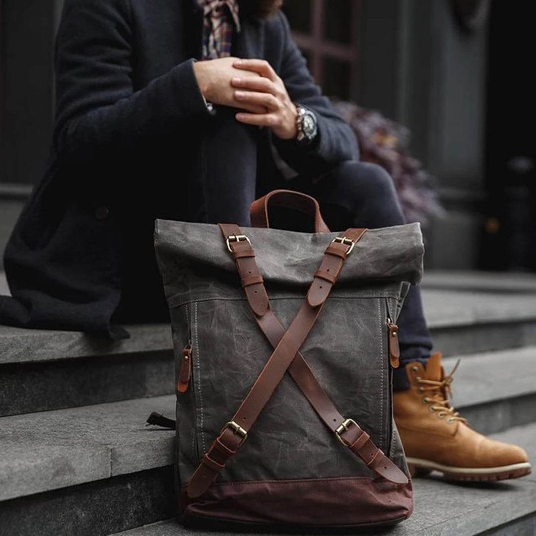 Mochila Notebook BP 115 Lona+Couro - BAGYPACK