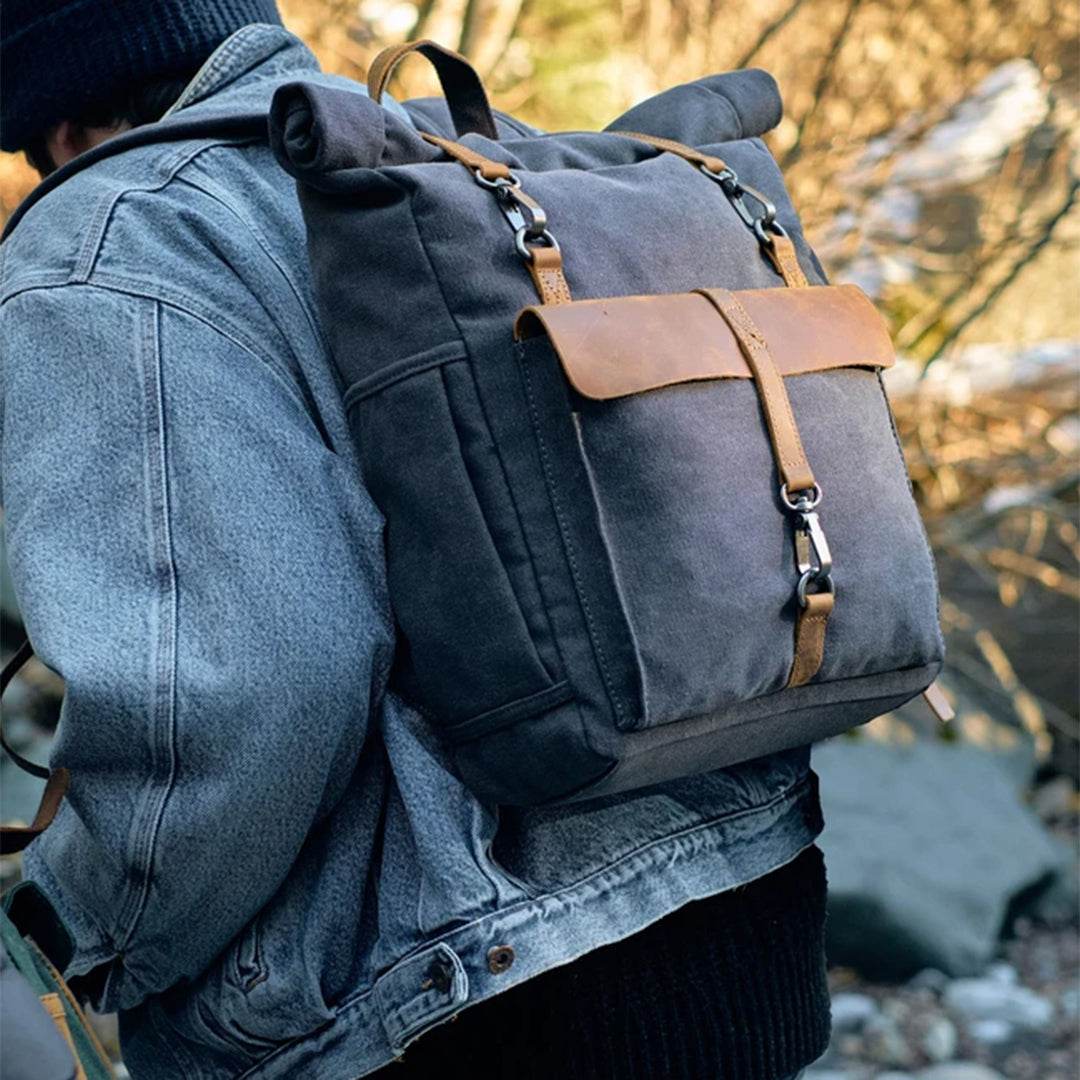 Mochila Notebook BP 116 Lona+Couro - BAGYPACK