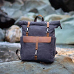 Mochila BP 116 Notebook 15.6" em Lona e Couro BAGYPACK