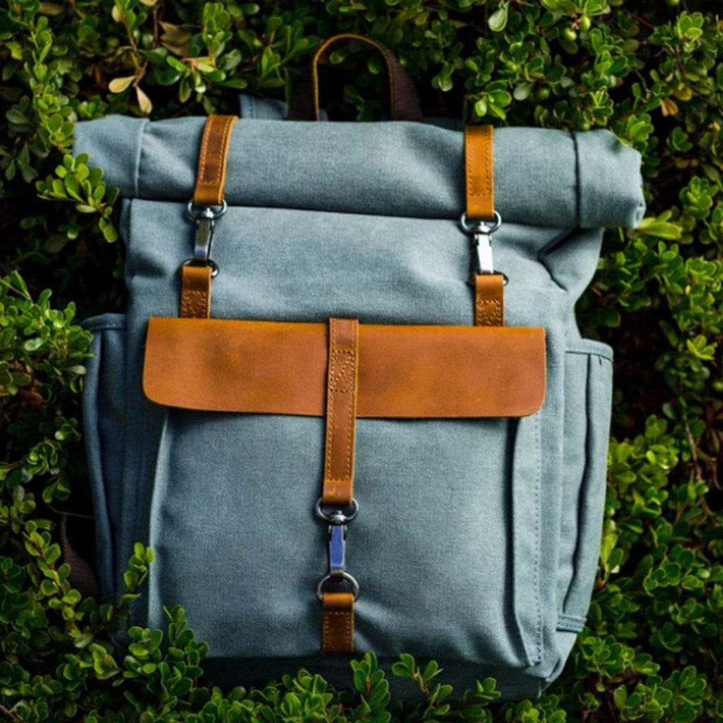 Mochila BP 116 Notebook 15.6" em Lona e Couro BAGYPACK