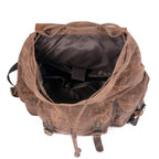 Mochila BP 122 Lona+Couro Notebook 15.6". Grande Capacidade BAGYPACK