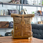 Mochila Notebook BP 127 Lona + Couro Notebook 15" BAGYPACK