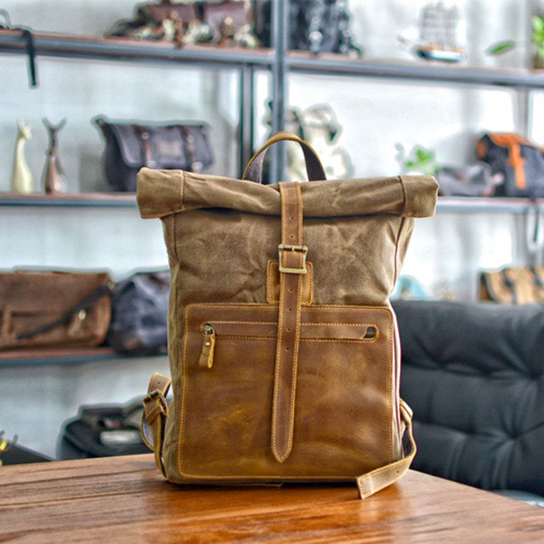 Mochila Notebook BP 127 Lona + Couro Notebook 15" BAGYPACK