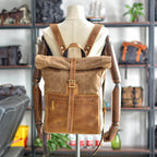 Mochila Notebook BP 127 Lona + Couro Notebook 15" BAGYPACK
