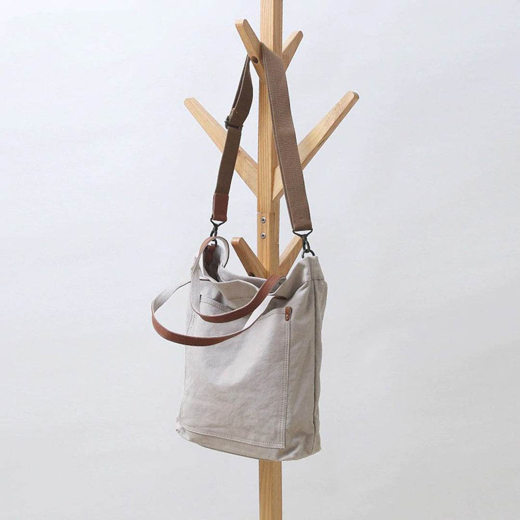 Tote Bag BP 204 em Lona e Couro. Bolsa Ombro Espaçosa BAGYPACK