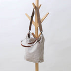 Tote Bag BP 204 em Lona e Couro. Bolsa Ombro Espaçosa BAGYPACK