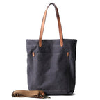 Tote Bag BP 204 em Lona e Couro. Bolsa Ombro Espaçosa BAGYPACK